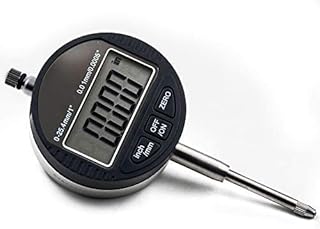 Oudtinx Electronic Digital Dial Indicator Gage Gauge Inch/Metric Conversion 0-1 Inch/25.4 mm with Back Lug Auto Off Featured Measuring Tool