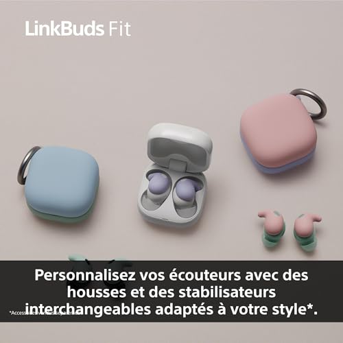 Sony LinkBuds Fit Ecouteurs Bluetooth sans Fil à réduction de Bruit Confortables IPX4 Hi Res Audio Mode Ambient Sound 21h d'autonomie Connexion multipoint iOS et Android - vue 10