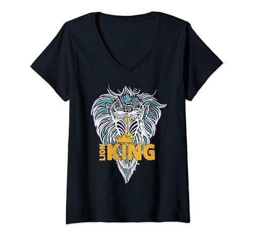 T-shirt Le Roi Lion Rafiki col en V femme haut léger et confortable