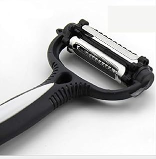 Stainless Steel 3 in 1 Vegetable Slicer Peeler Potato Peeler (Black)