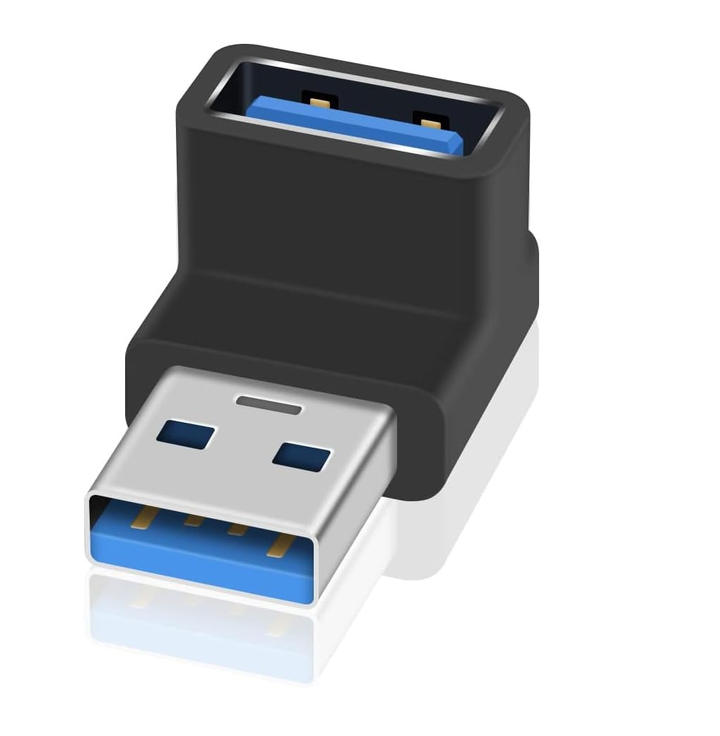 ETZIN 90 Degree USB 3.1 Adapter,10Gbps USB Extender Adapter, USB 3.1 Male to Female Type A to Type A Cable Adapter, UP & Down USB 3.1 A to A Adapter for Hard Drive, Keyboard, Laptop-EPL-1075TC.-picture-37