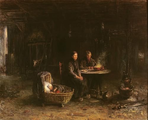 Cuadro decorativo de 60x90cm con impresión de arte sobre lienzo de Isaac Israels