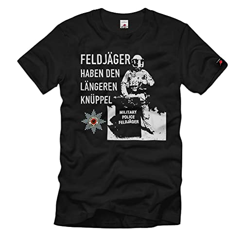 T-shirt Feldjäger armée allemande Humour militaire Noir Taille L 38257
