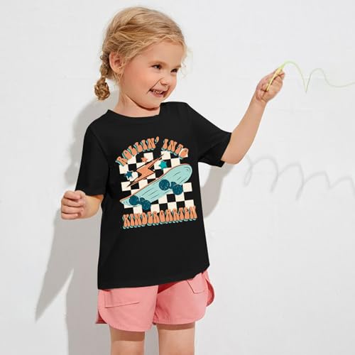 Image of Rollin Into Kindergarten Shirt Boys Girls First Day of Kindergarten T Shirts Little Kids Tee Top