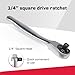 GEINXURN Mini Ratchet Wrench& Bit Holder Set 4 Pcs, 1/4