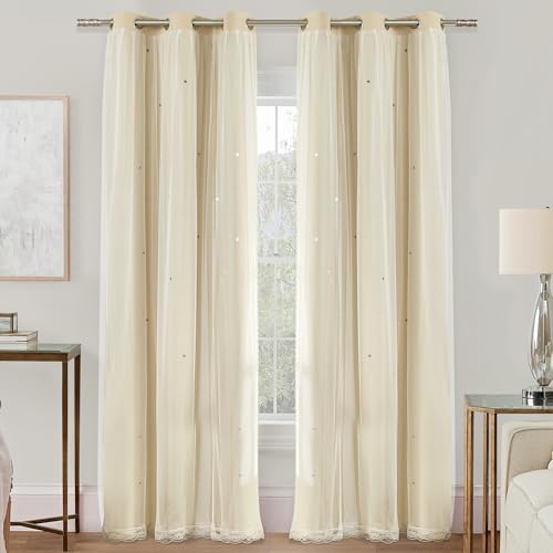 Image of XiDi Curtains for Bedroom Decor Beige34 /84 /1