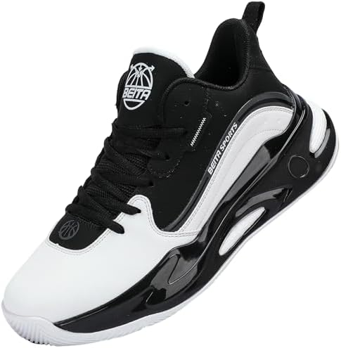 Beita Mens Basketball Shoes High Upper Breathable Sports Shoes Anti Slip