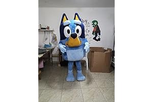 Blue Dog Mascot Costume Suit For Adults