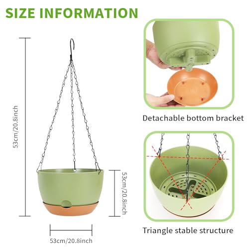 Pack of 2 Hanging Plant Pot - Image 2