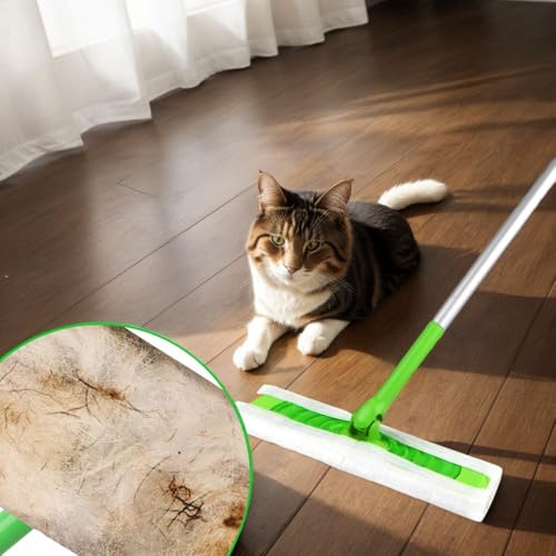 Miniatura 5 de Ryichliho 64 Paños De Limpieza En Seco, Compatibles Con Swiffer Sweeper, Recambios De Plumero Desechables, Almohadillas Para Fregar Y Limpiar El Suelo Para Una Limpieza Rápida Y Fácil