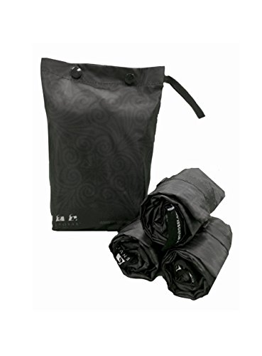 Envirosax Dusky Damask Set of 3 Reusable Shopping Bags with Pouch, Washable Grocery Eco-Friendly Folding Tote Bags
