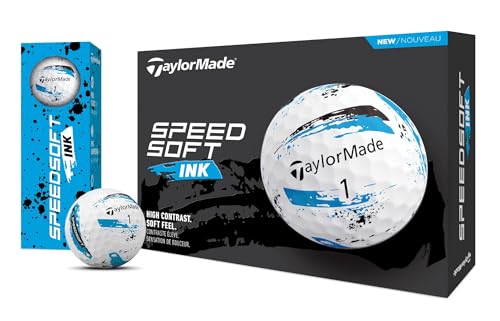Taylormade V9914501 Golf Speedsoft Ink Golf Balls Blue One Dozen thumb #4