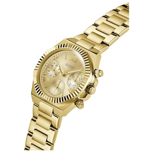 Guess Orologio Da Donna Al Quarzo Con Cinturino In Acciaio Inossidabile GW0769L2, Champagne, Misura Unica, Bracciale - 5