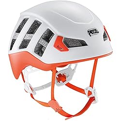 PETZL Casco Unisex Meteor para Adultos, Rojo/Naran...: Casco ligero, compacto y ventilado: construcción en molde con una carcasa interior de espuma EPS inyectada bajo una fina carcasa exterior de policarbonato para un ajuste compacto en la cabeza, grandes orificios de ventilación para una máxima circulac...