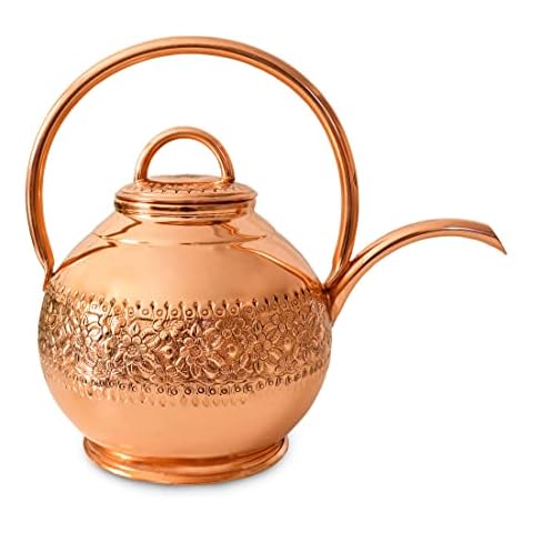 Copper Flower Watering Can for Indoor and Outdoor Plants Cover