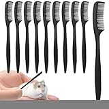 Spazzola Per Conigli Toelettatura,10 Pezzi Accessorio per la Cura del Pelo degli Animali Domestici Piccoli,Kit di Pulizia per Criceti | per la Cura Quotidiana della Pelliccia di Animali Domestici Picc