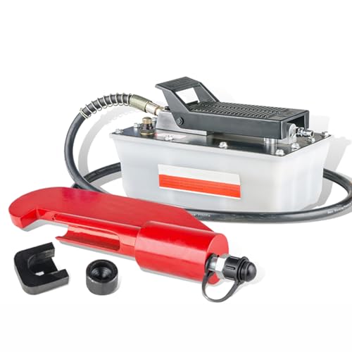 Pompa idraulica pneumatica, pompa manuale per test di pressione, portata 0,67-0,89 l/min, pressione dell'aria 8 kg/120 psi, per veicoli di ingegneria, carrelli elevatori, camion, furgoni, autobus e