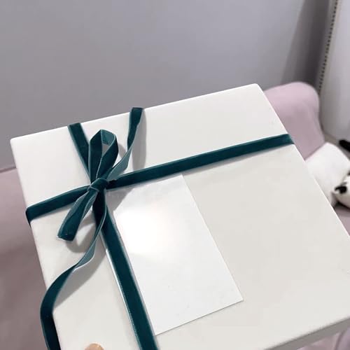 Giftmeet A-75 Multicolor Velvet Ribbon For Ornaments, 30 Yards Nylon Velvet Ribbon 3/8 Inch, Spool Fabric Satin Velvet Ribbon For Christmas Tree thumb #3