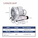 0.16 HP Regenerative Blower, Turbine Blower 110v Single Phase High-Pressure Industrial Vacuum Pump 447L/min, Max. suction pressure 6.7kPa/26