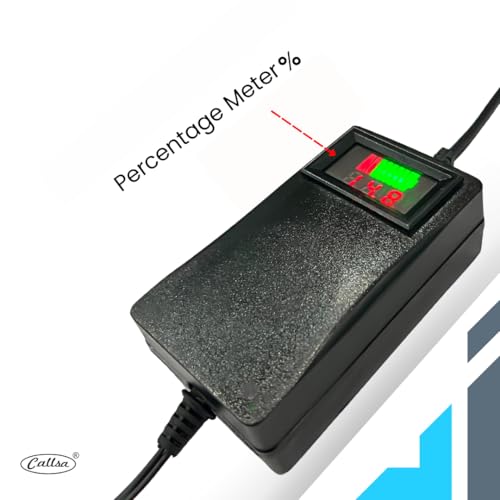 Image of Callsa 12v Display Percentage Battery Charger for, Bike, Electric Vehicle, 7ah SMPS Battery chargar, 12v 2amp Battery Charger (Black)