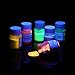Glow In The Dark Pigment, Wtrcsv 6 Color Luminous Powder Non-Toxic Safety Pigment Powder for Paint, Slime, Nails, Resin, Concerts or DIY - 20g/0.7oz Each(Total 4.2oz)