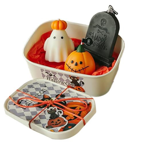 Bougies Parfumées Fantôme Crâne Halloween Aromathérapie Décoration Salon Chambre