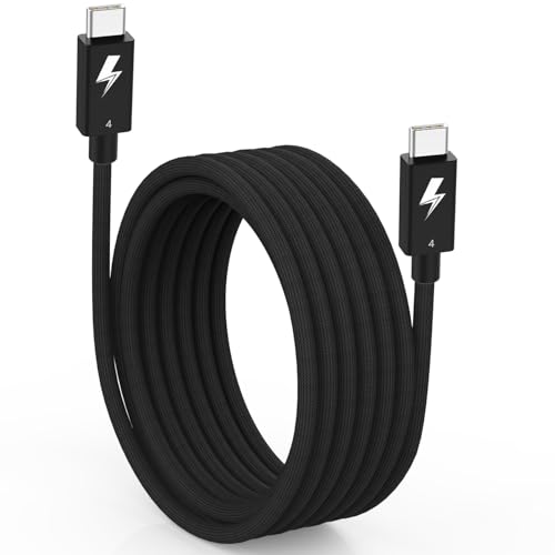 Thunderbolt 4 Cable 240W USB-C to USB-C 6.6ft woven