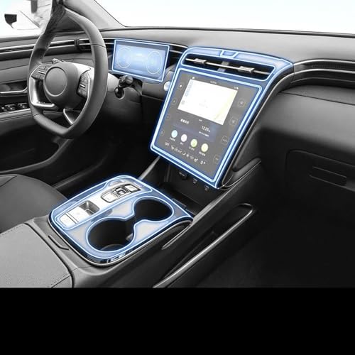Film protection TPU console centrale Tucson 2021 anti-rayure transparent voiture