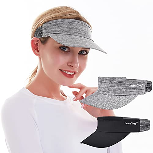Loveyee Sports Sun Visor Hats For Women And Men,2Pcs Tennis Visor For Women Hiking #TOP1