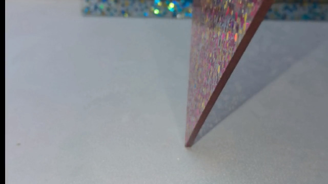 Image of Confetti Dot Glitter Acrylic Sheets 8 inch x 8 inch Clear Sparkly Cast Acrylic Sheet 1 /8 Thick for Laser Cutting and Engraving CNC (3, Assorted, 8 inchx8 inch)