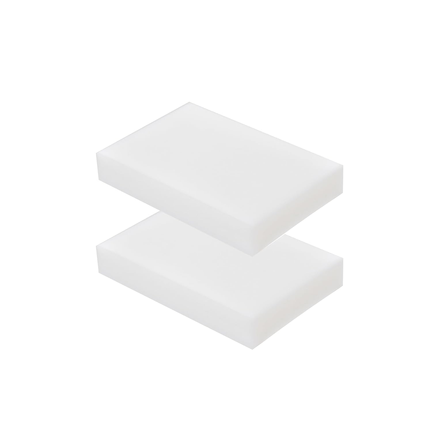 Bloque de HDPE Polietileno Rectangular Sólido 2 Piezas 3/4"x4-1/2"x3"