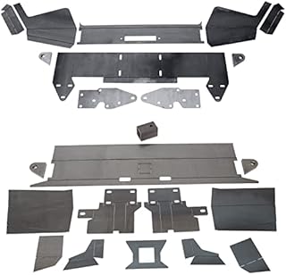 DIY Front & Rear Bumper Bare Metal Kit Compatible With 1984-2001 Jeep Cherokee XJ Winch Mount Plate (2 Packages)