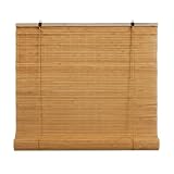 EasySpeed Estor Enrollable de Bambú Natural 120x200cm,Marrón