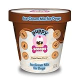 Puppy Scoops Ice Cream Mix for Dogs: Maple Bacon - Add Water and Freeze at Home