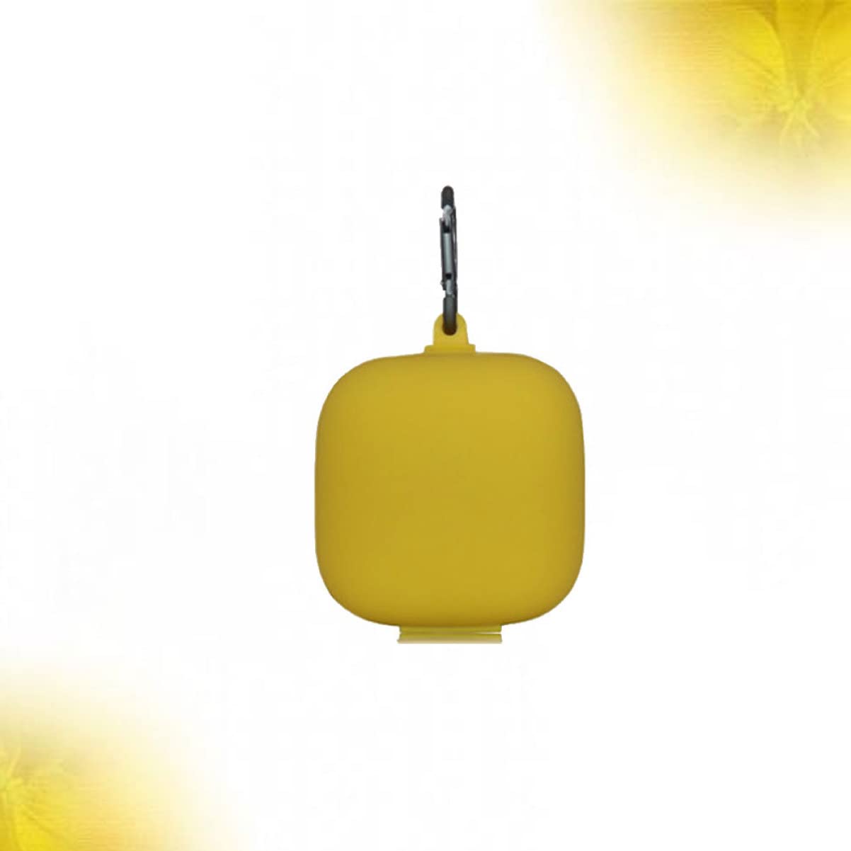 jojofuny 3piezas Funda Protectora De Auriculares Pro Diseño De Hebilla Metálica y Cubierta De Silicona Caja De Almacenamiento Amarilla para y Protección Antigolpes
