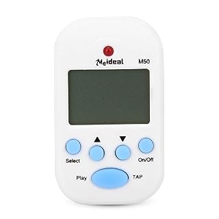 Dilwe M50 Mini métronome LCD Blanc - Les Beatles, Paul McCartney, John Lennon, RIngo Starr, George Harrison