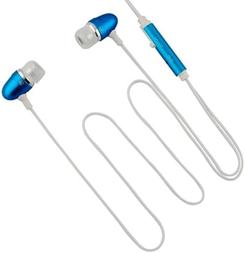 Insten 3.5mm In-Ear Stereo Headset with On-Off and Mic for Samsung Galaxy Note 4 - Retail Packaging - Blue