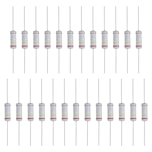 Image of sourcing map 25 Pcs 0.24 Ohm Resistor, 3 Watts 5% Tolerance Metal Oxide Film Resistor Axial Lead, Flame Proof for DIY Electronic Projects Circuits Experiments