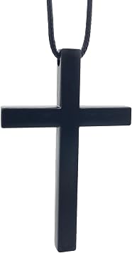 Simple Cross Pendant Rear View Mirror Accessories, Premium Alloy Cross Car Hanging Ornament, Car Mirror Hanging Accessories, Cute Car Decor Rearview Mirror Charm- Big Size