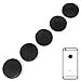 Radiation Protection for Cellphones/Laptop - Anti EMF/EMR Radiation Sticker - Radiation Shield Blocker - Set of 5 Polished Shungite Plate Sticker for Mobile Phone - Shungite Stickers for Cell Phone