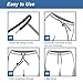 Easy Drawstring Pants Threader with 6 Replacements Draw Strings for Men & Women, 57 Inch Drawstring Cord for Shorts, Pants, Sweatpants, and Hoodies Repairing (Each 2 for Grey, White, Black Strings)
