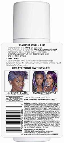 Softsheen-Carson Dark And Lovely, Go Intense Color Sprays, Hair Color Spray For Instant And Ultra-Vibrant Color Even On Dark Hair, For Natural And Relaxed Hair, Lucky Lavender #TOP1