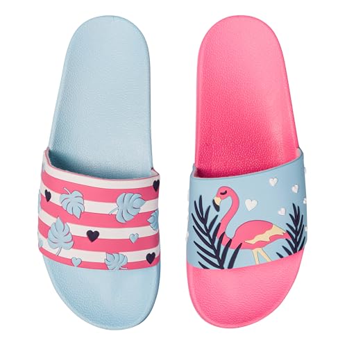 Dedoles Badeschuhe Damen Herren Kinder Badesandalen lustige Designs Sommer