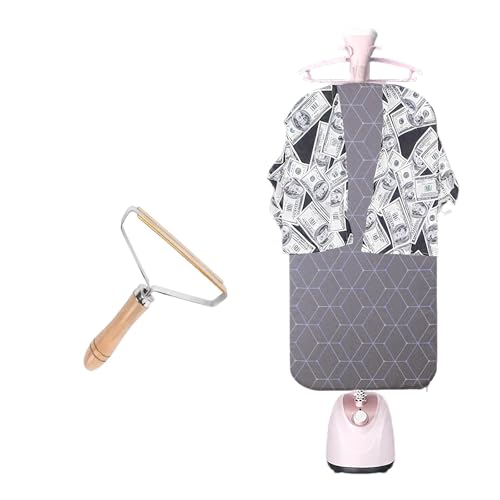 HomeToDou Hanging Steamer Board - Over The Door Steamer Pad & Stand for Steaming Clothes | Foldable Steam Board & Garment Steamer Rack | Multi-Functional Steamer Pad with 360° Rotatable Hook