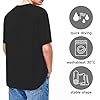Mens T-Shirts Comfortable Breathable Summer Crew Neck Cotton T-Shirt for Men 18th Birthday Gift Tops, Size: S to 2XL（Black） #2