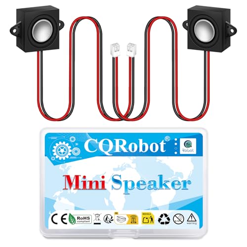 Image of CQRobot Enclosed Dynamic Speaker 3W RMS 8 Ohm 31mm(L)×28mm(W) Front-Firing