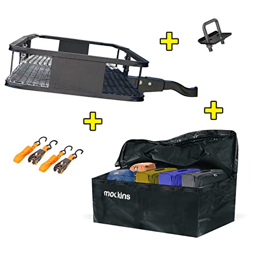 Free Shipping ๐ Mockins Hitch Mount Cargo Carrier The 60โ X 20" X 6โ Steel Cargo Basket Has A Hauling Weight Capacity of 500 Lbs and A Folding Arm to Preserve Space When Not in Use Free Shipping ๐ Mockins Hitch Mount Cargo Carrier The 60โ X 20" X 6โ Steel Cargo Basket Has A Hauling Weight Capacity of 500 Lbs and A Folding Arm to Preserve Space When Not in Use