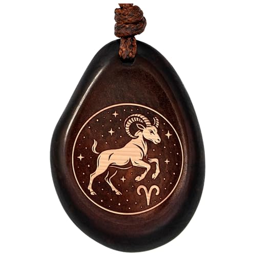 Amulette du zodiaque Capricorne Simaru en ivoire végétal de tagua