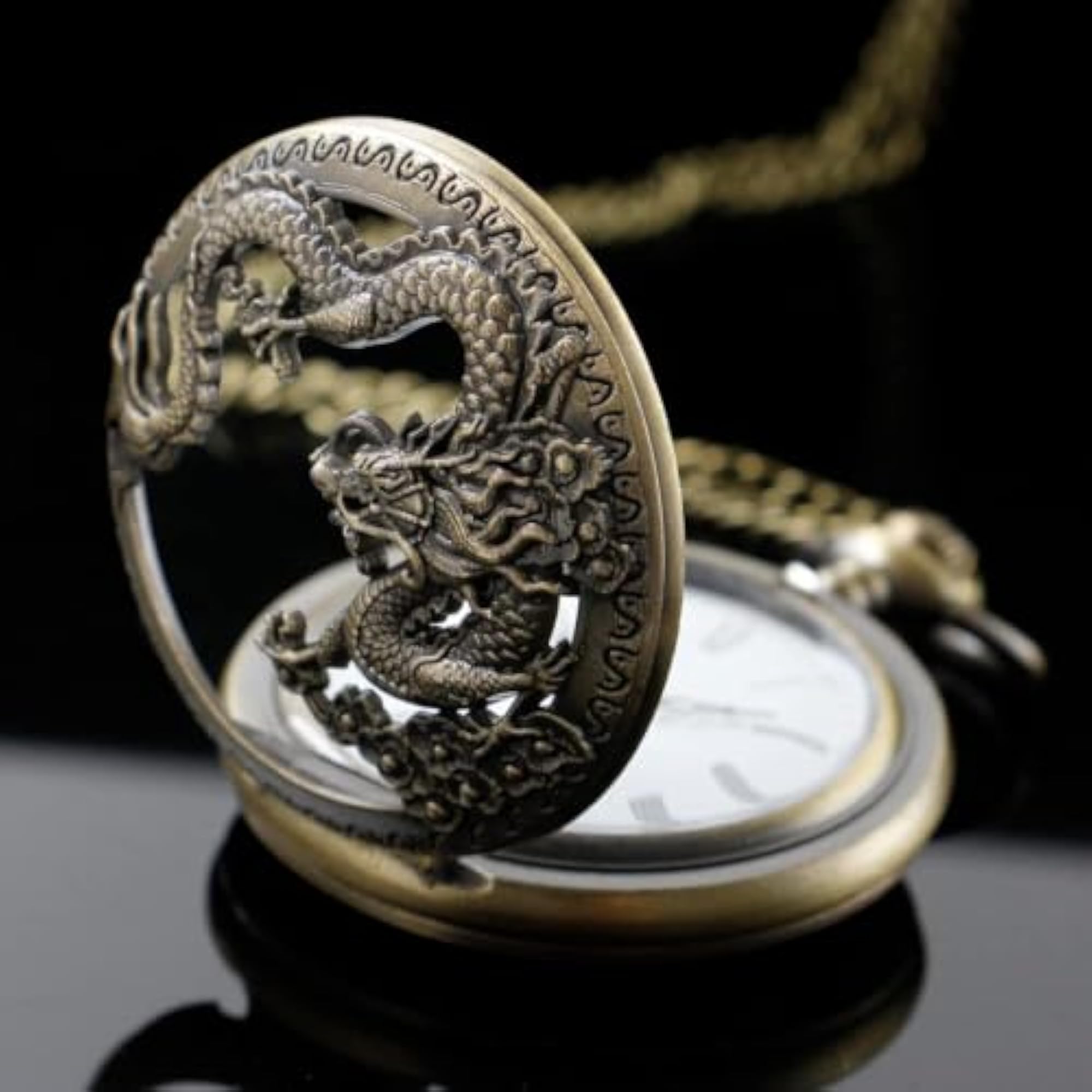 Design Creativity Quartz Pocket Watch with Arabic Numerals