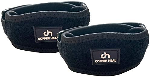 COPPER HEAL Elbow Brace (Pair) - Adjustable Support & Medical Recovery from Tennis Elbow or Lateral Epicondylitis arm Sleeves Men Nerve rennis Workout Pads Softball